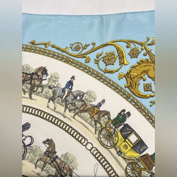 Hermes Vinatge Scarf La Promenade De Longcgamps Carre 90 Ledoux - Picture 13 of 16